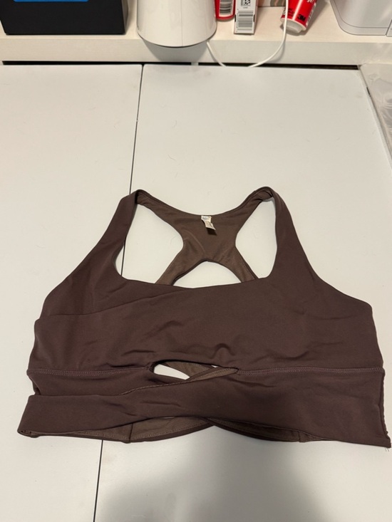 Free People Other - Free People Cocoa Brown Racerback Cutout Sports Bra Size Large